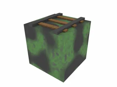 Free simple rail Free low-poly 3D model