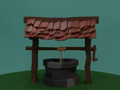 Medieval Well 3D model