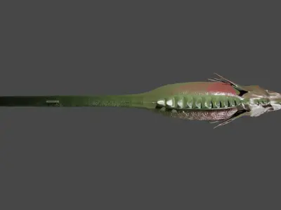 Munster fish  Low-poly 3D model