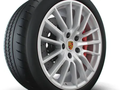 Porsche 997 911 exclusive wheel 3D model