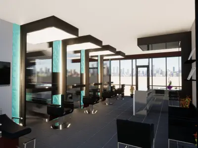 3D interior bar bar shop  Free 3D model