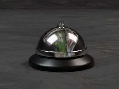 Service Bell Low-poly 3D model