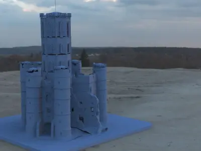 Medieval Towers 3D model
