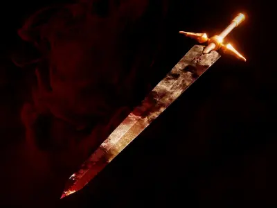 Claymore - Claymore Anime Low-poly 3D model