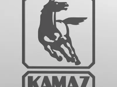 kamaz logo 3D model from CGTrader