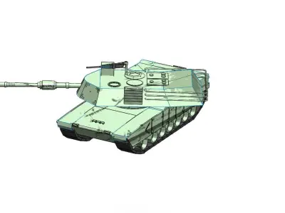 M1A1 Abrams Main Battle Tank 3D model