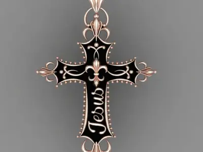 The Most Antique And Beautiful Christian Cross 3D print model