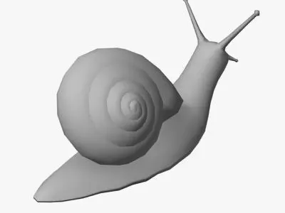 Low Poly Snail Low-poly 3D model
