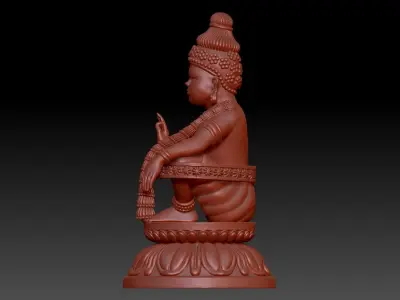 swami ayyappan 3d model high poly mesh 3D print model