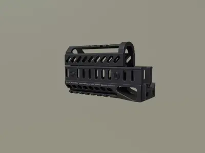 AK B-11U Zenit handguard  Low-poly 3D model
