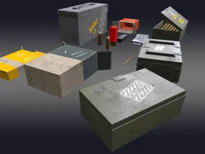 FPS Ammo Pack 3D model