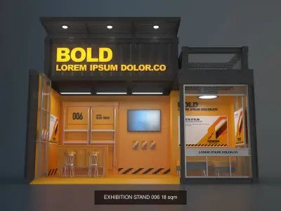 EXHIBITION STAND PACKAGE 03 3D Model Collection