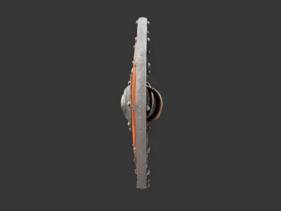  Round Shield Free low-poly 3D model