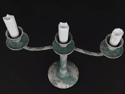 Candlestick Low-poly 3D model shop
