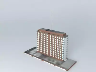 Industrial Bank Building Free 3D model