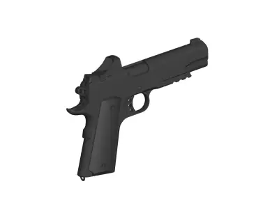 M1911 pistol 3D model get