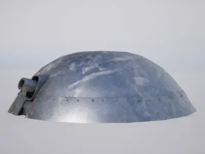 Military Turret  Low-poly 3D model