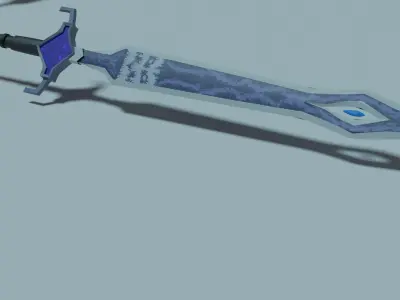 Simple melee weapon Low-poly 3D model