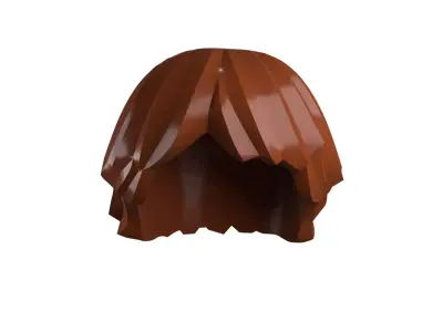 Custom3Dprint Minifigure Accessory - Minifigure Hair S2 - 104 3D print model