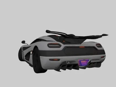 koenigsegg agera Low-poly 3D model