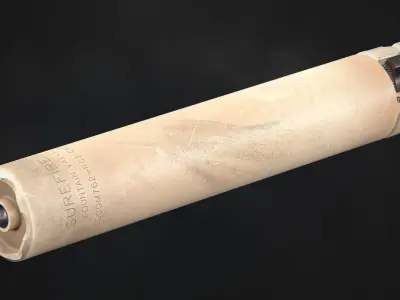 Surefire SOCOM762-RC2 Suppressor Low-poly 3D model