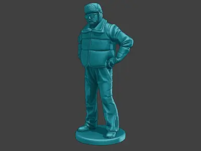 Actual Male Truck Driver AMTD 002 3D print model