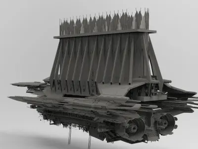 Grand Cathedral Airship 12  3D model