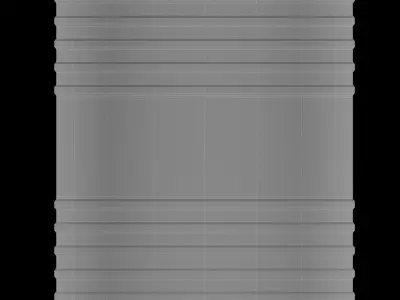 oil barrel radiation danger Low-poly 3D model