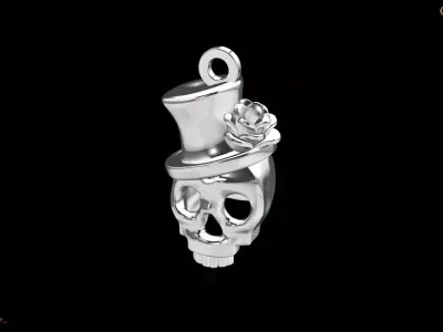 Skull Pendant 3D print model purchase