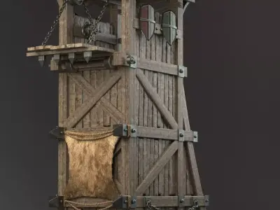 Siege Tower 3D model