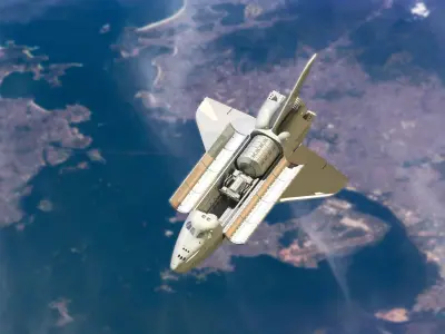 ULTRA DETAILED Space Shuttle - 9 Parts for 3D Printing 3D print model