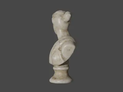 Bust Statuette 3D model Low-poly 3D model