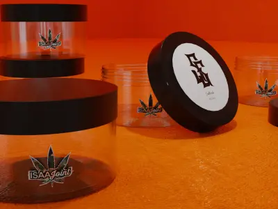 3D WeedBox jar Free 3D model