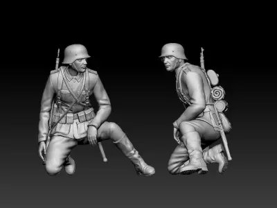 German soldier 3D print model 7