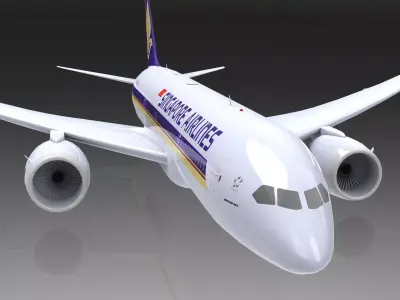 Boeing 787 Dreamliner Free 3D model