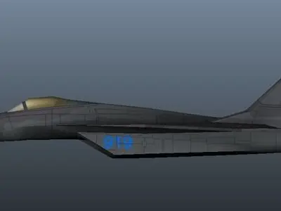Military Airplane Low-poly 3D model