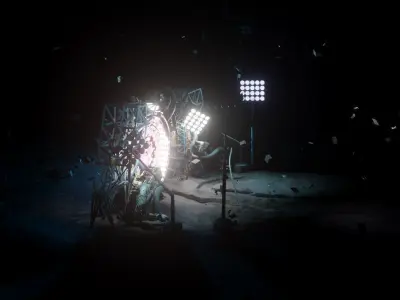 Sci Fi Teleportation and Transporter machine 3D model
