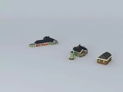 Baptist church from north horn Free 3D model