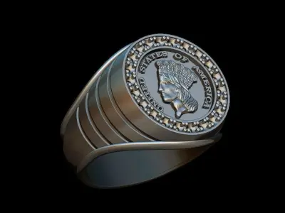 The Irishman ring 3D print model