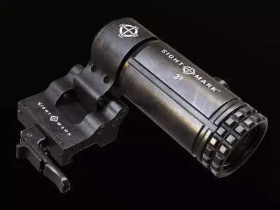 Sightmark T-3 Magnifier Low-poly 3D model