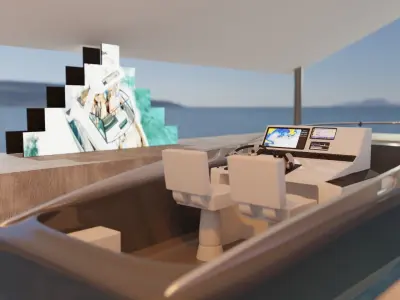 Recreational Boat 3D model get