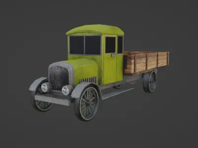 Brockway 1925 Low-poly 3D model