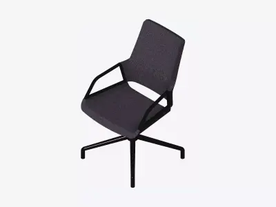 Chair - Conference - Worksmart - Small Glides Low-poly 3D model