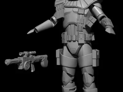Apha ARC Trooper One12 Scale Armor STL 3D print model