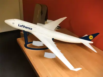 JUMBO lufthansa boeing 3D print model