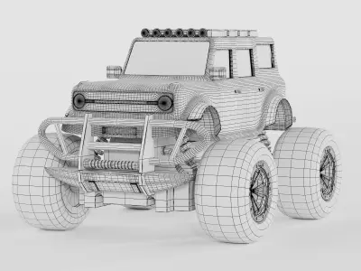 Offroad Monster Truck Vehicle 3D model