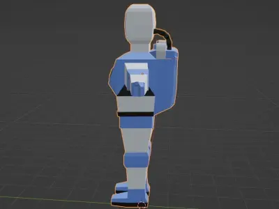 Astronaut Low poly Free low-poly 3D model