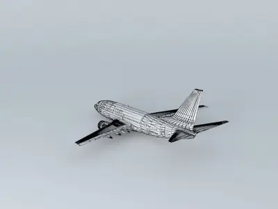 airBaltic Boeing 737 500 Free 3D model
