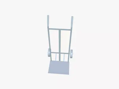 Two wheeler hand truck Low-poly 3D model