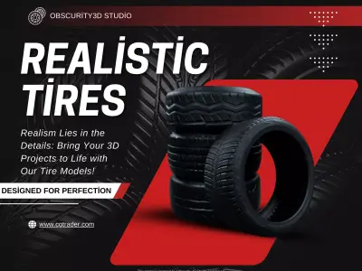 Tire Model Pack V1 Low-poly 3D model